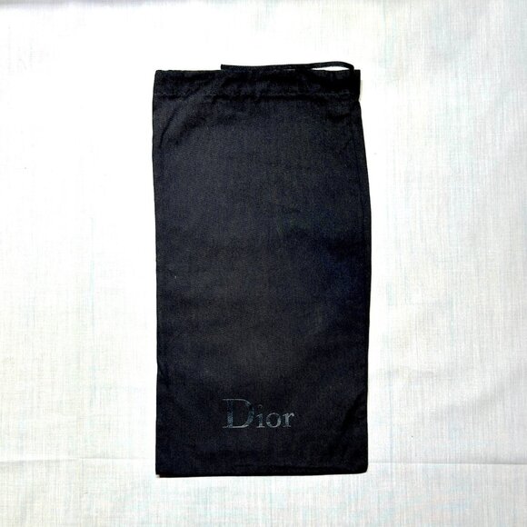 DIOR "Final Markdown" White & Black Drawstring, Travel, Store, Dust bags Set 2 - Picture 5 of 6